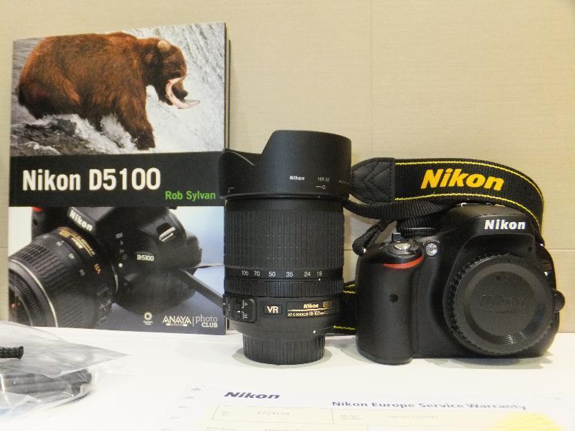 Nikon d5100 nueva a estrenar - objetivo 18-105mm + accesorios de regalo