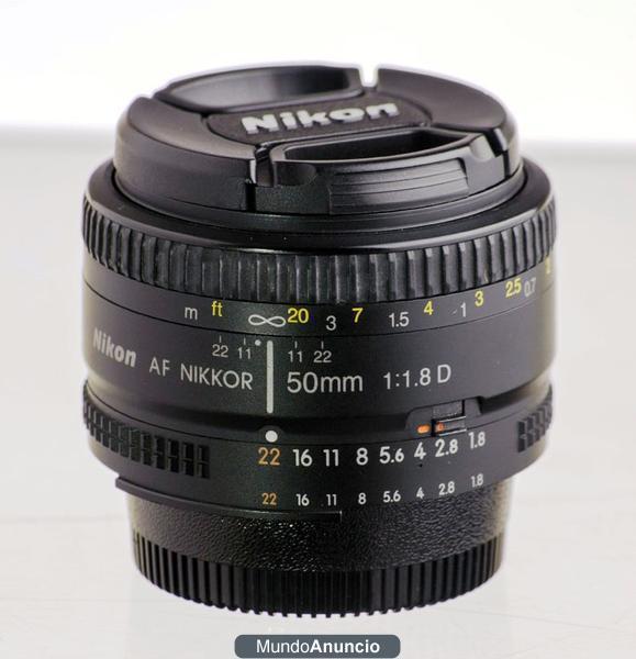 Objetivo Nikon Nikkor 50mm 1.8D