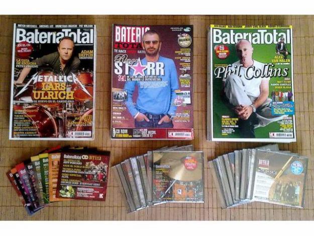 Oferta 40%!!! lote 26 revistas + cds bateria total muchos precintados