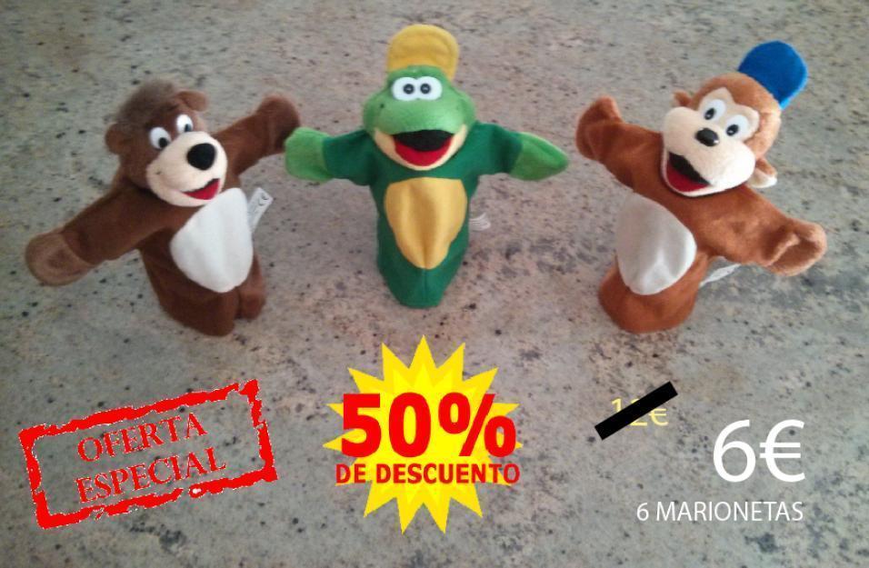 ¡Oferta! Lote de 6 marionetas [50% dto]
