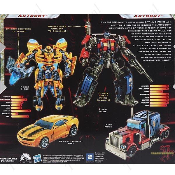 Pack Transformers Autobot Optimus prime y Bumblebee Figura de acción.