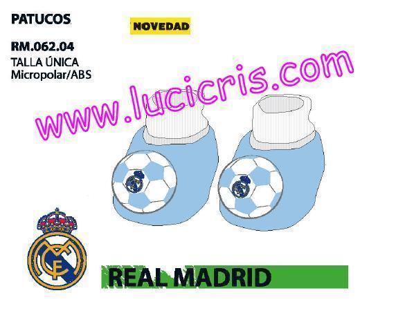 Patucos REAL MADRID para bebes!!!! Envios en 24 horas (España Solo Peninsula)