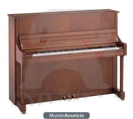 Piano vertical acústico Yamaha U-1 color marrón Nogal, tres pedales, usado muy poco