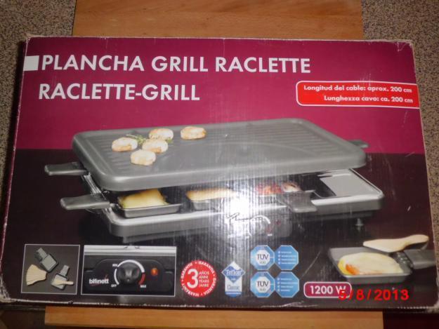 Plancha grill raclette a estrenar 30€