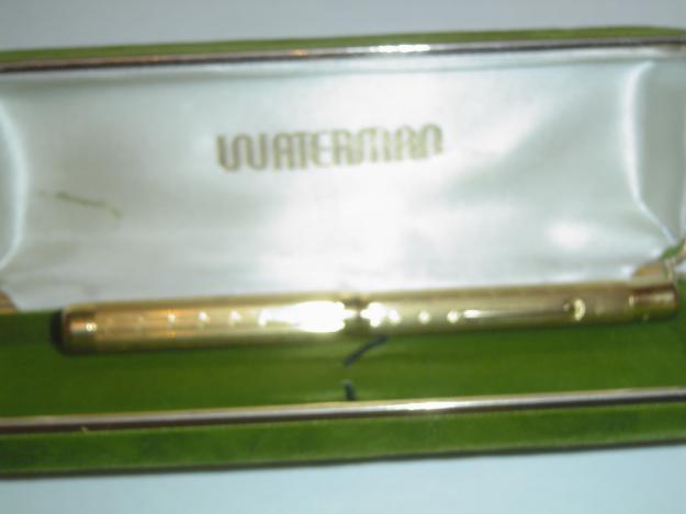 Pluma estilografica waterman de oro de 1915