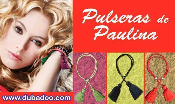 Pulseras de borlas de Paulina Rubio