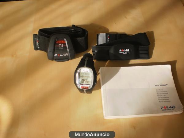 PULSOMETRO POLAR RS300X +SENSOR G1+CINTA CARDIO+MANUAL