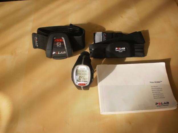 Pulsómetro POLAR RS300X + transmisor wearlink + sensor GPS G1 + manual