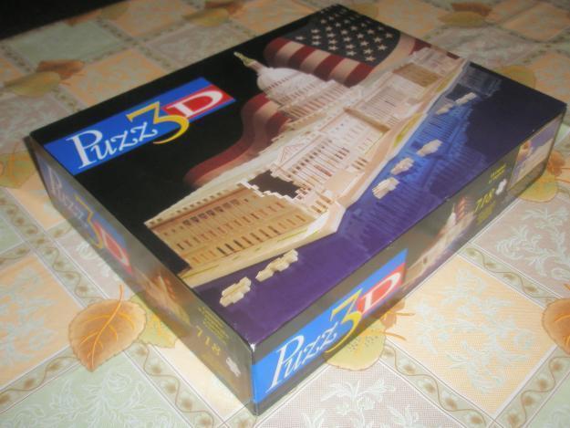 Puzzle 3D Capitolio. 718 piezas. Marca MB. Impecable estado