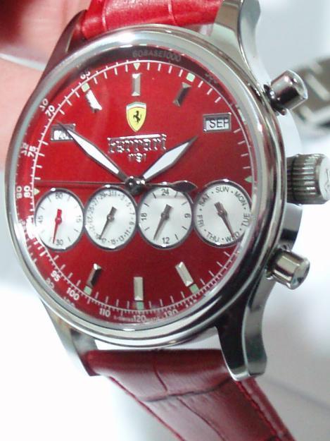 Reloj automático, Dial Rojo, Logo Scuderia Ferrari 2013