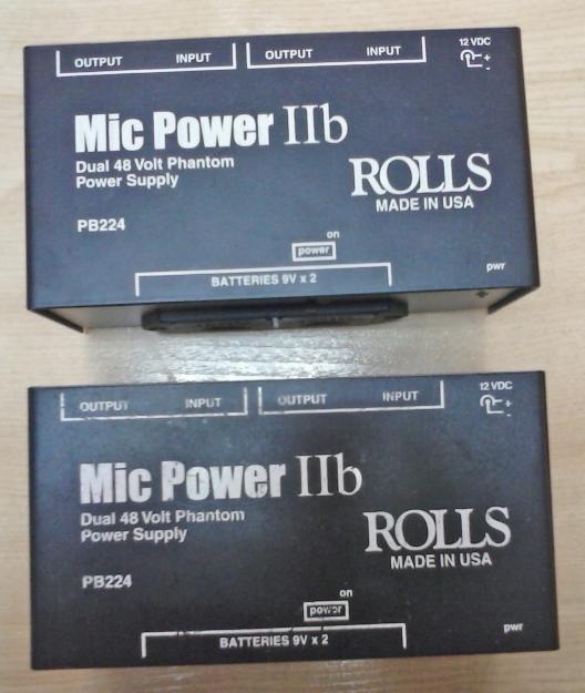 Rolls PB223 Mic Power II Phantom Power Supply