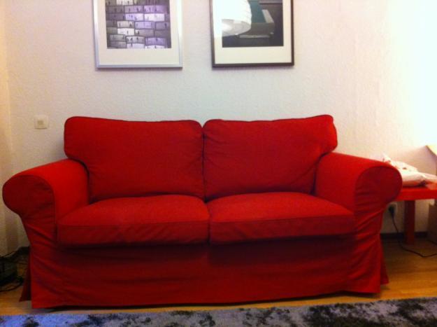 Sofa Ektorp de Ikea rojo
