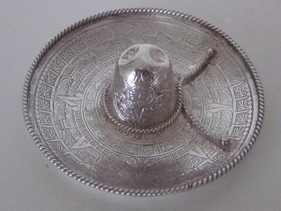 Sombrero mejicano en plata 925