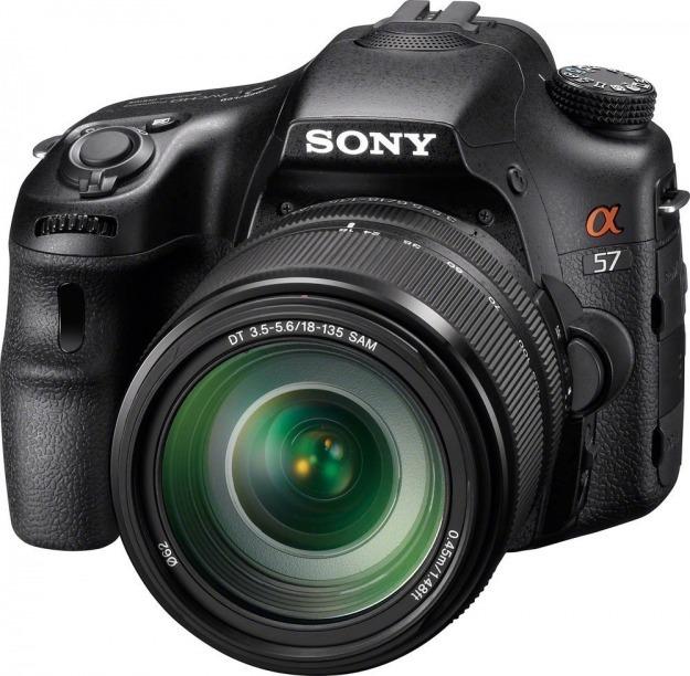 sony alpha slt-a57m 16.1 mp exmor aps hd cmos sensor dslr with translucent mirror techno