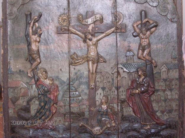 tabla religiosa de la crucifixion