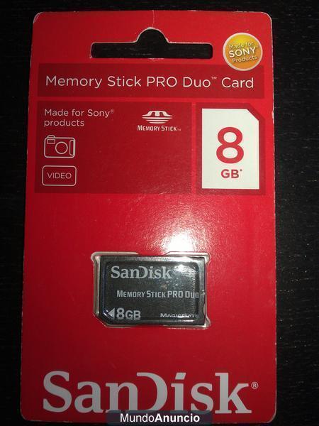 Tarjeta Memory Stick Pro Duo 8Gb
