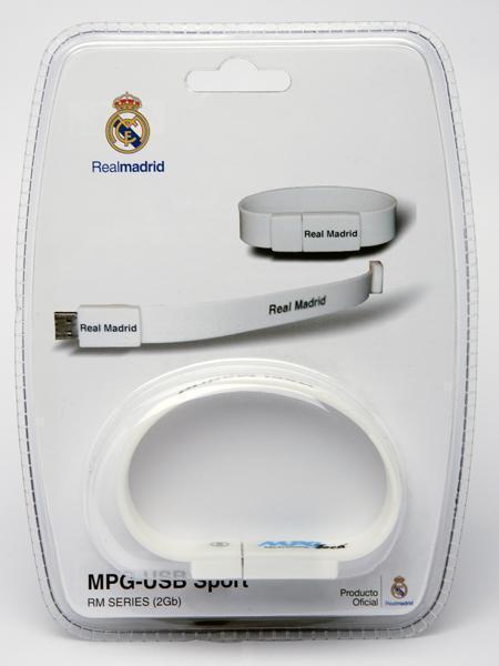 Tienda Real Madrid C.F. Pulsera Oficial USB Sport 2GB Blanca