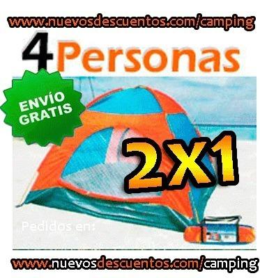 TIENDAS DE CAMPING 2X1 PARA 4 PERSONAS. ENVIOS GRATIS