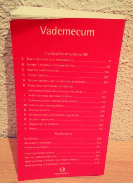 Vademecum, última edición 2012