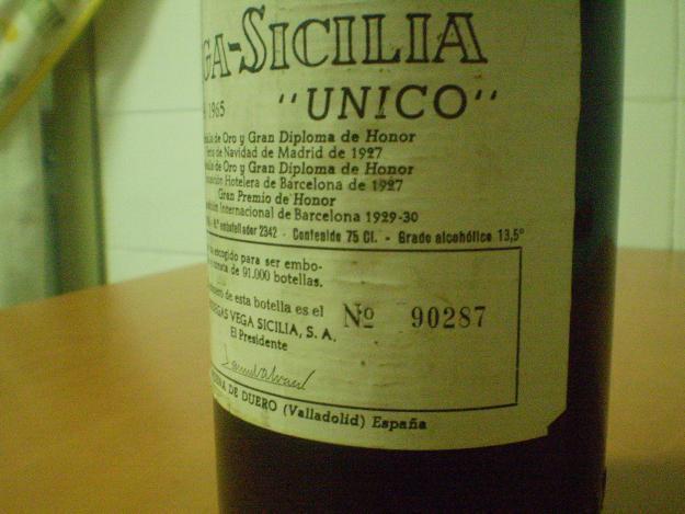 Vega sicilia unico del 65