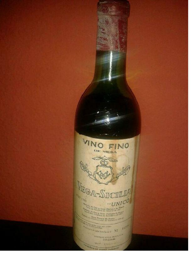 Vendo botella de vino de coleccion