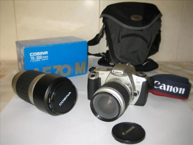 Vendo Cámara Canon EOS 300 + Objetivo Cosina