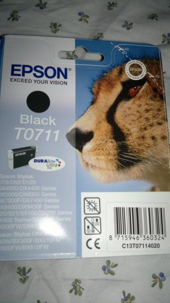 Vendo cartuchos de tintas originale modelo Epson t0711.
