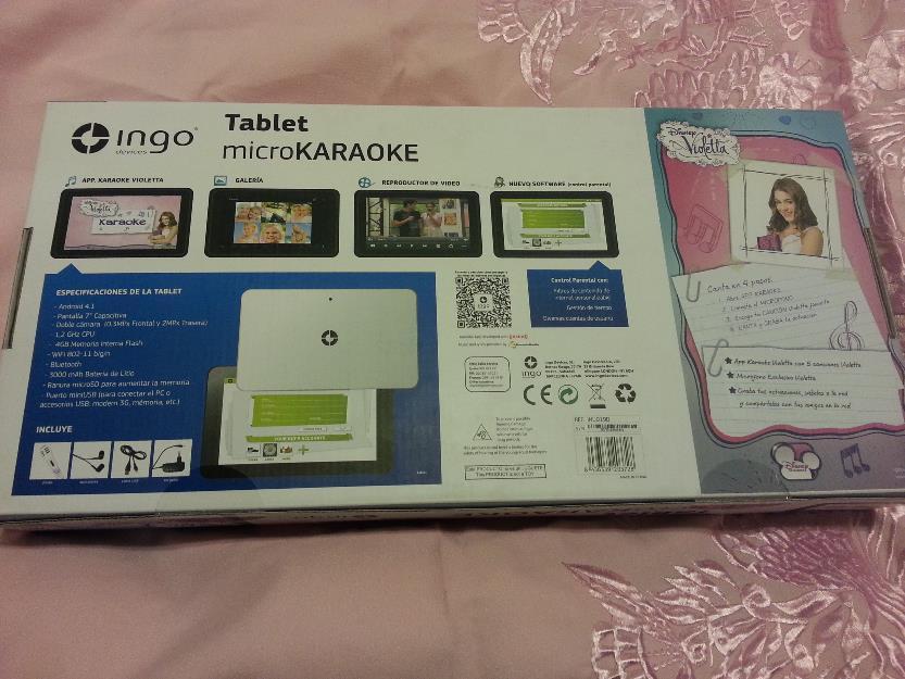 Tablet Microkaraoke canta con Violetta PRECINTADO