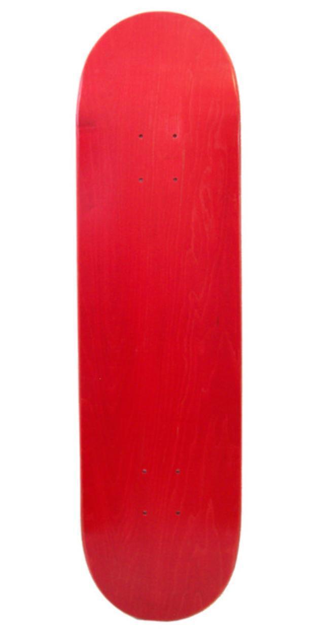 Tabla de skate roja de 7 láminas de arce canadiense con lija gratis