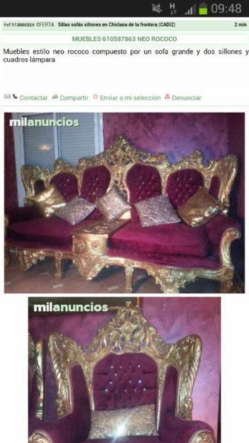 muebles estilos barrocos