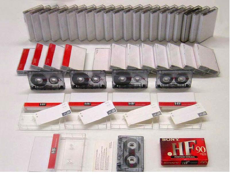Lote de 50 cintas de audio Sony para grabar (casetes o cassettes)