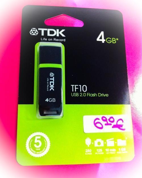 Pen drive / lápiz de memoria de 4gb por solo 6'90 € marca tdk