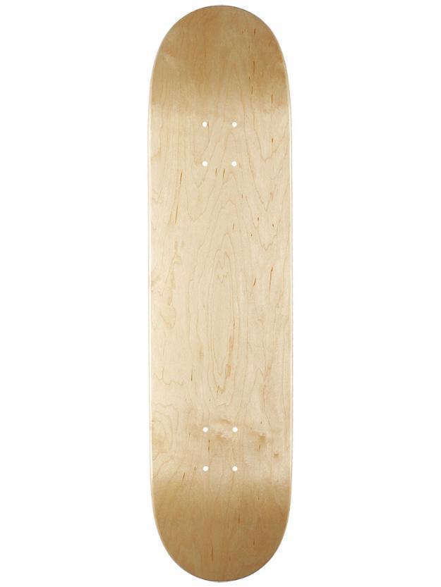 Tabla de skate cruda en color madera con la lija incluida