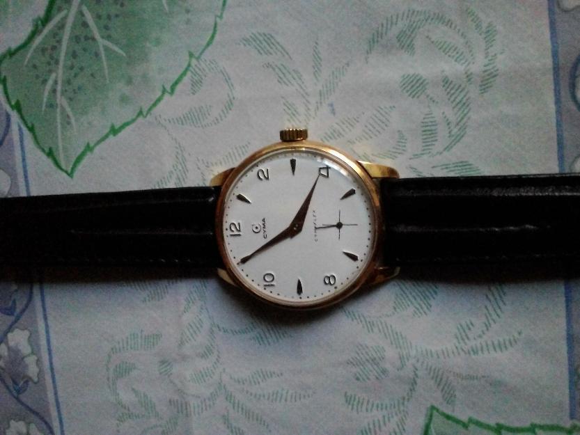 reloj oro cyma flex año 1900