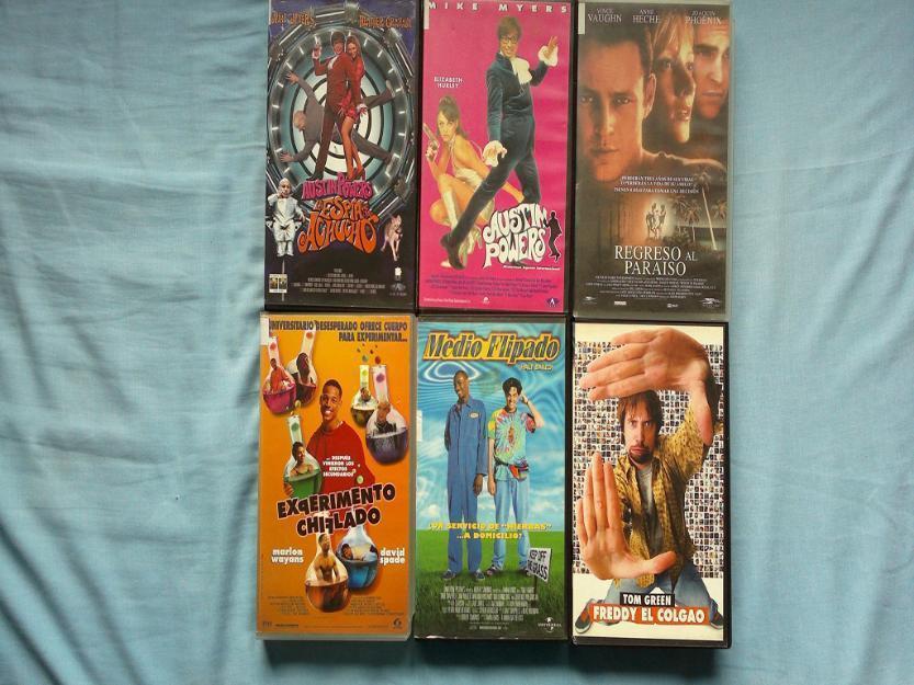 6 peliculas vhs