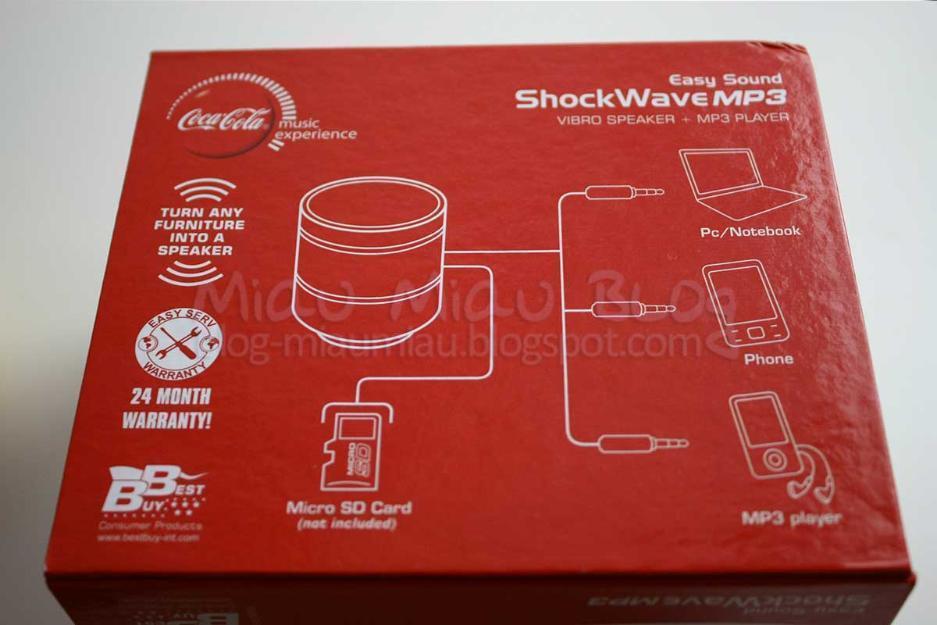 Altavoz CocaCola ShockWave.Minialtavoz gran calidad.Con ranura microsd