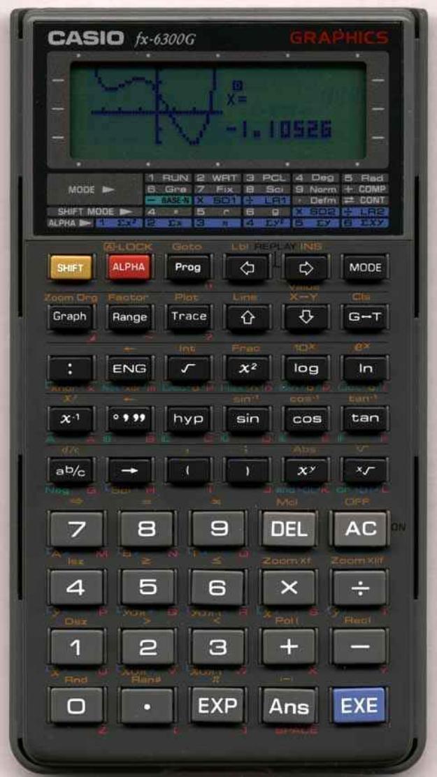 Calculadora científica Casio fx 6300G GRAPHICS  con representación gráfica