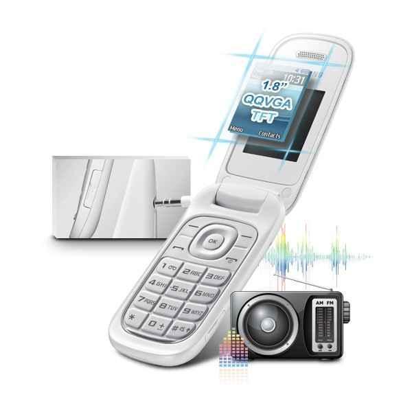 Movil Samsung E1270 Nuevo. Color Blanco.Con radio