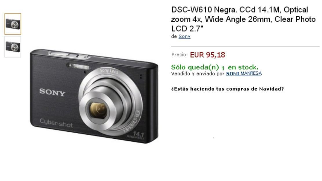 Camara digital Ultmo modelo Sony DSC-610 14.1 Mp.
