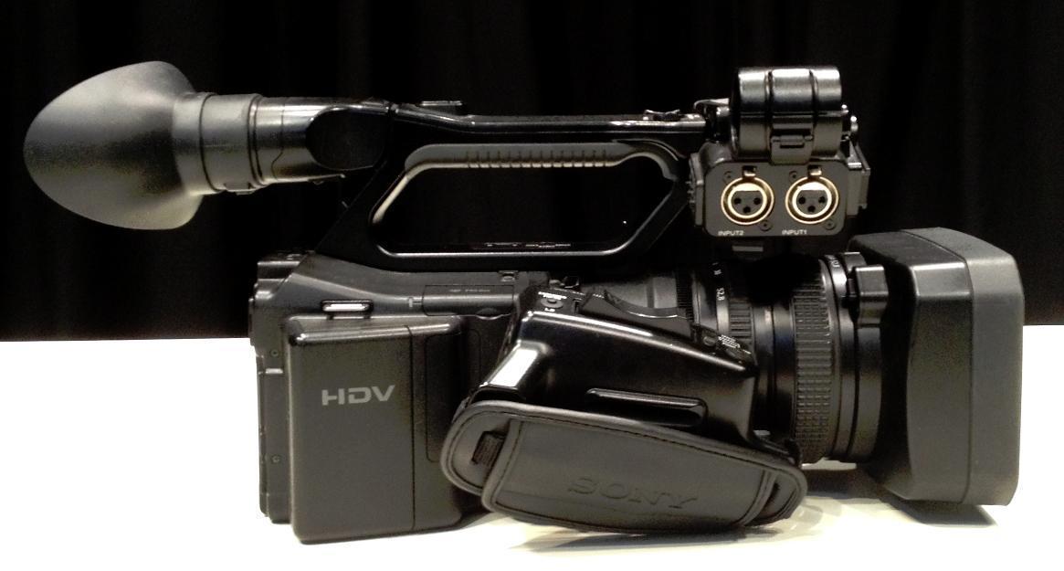 Cámara Sony HVR-Z7E y grabador.