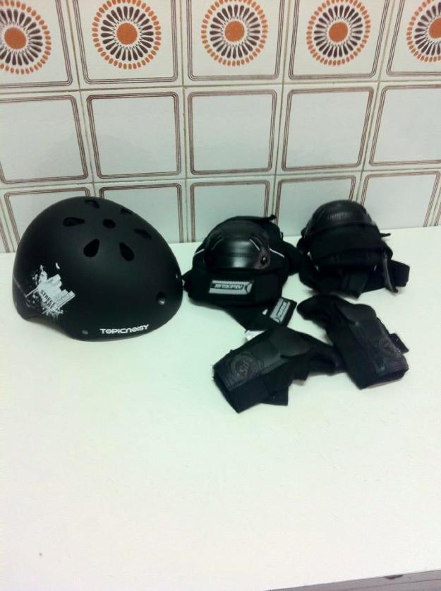 Patines y protecciones+casco