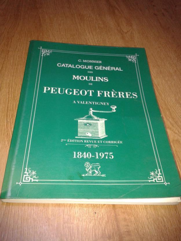 Libro-catálogo de molinillos antiguos de café peugeot fréres