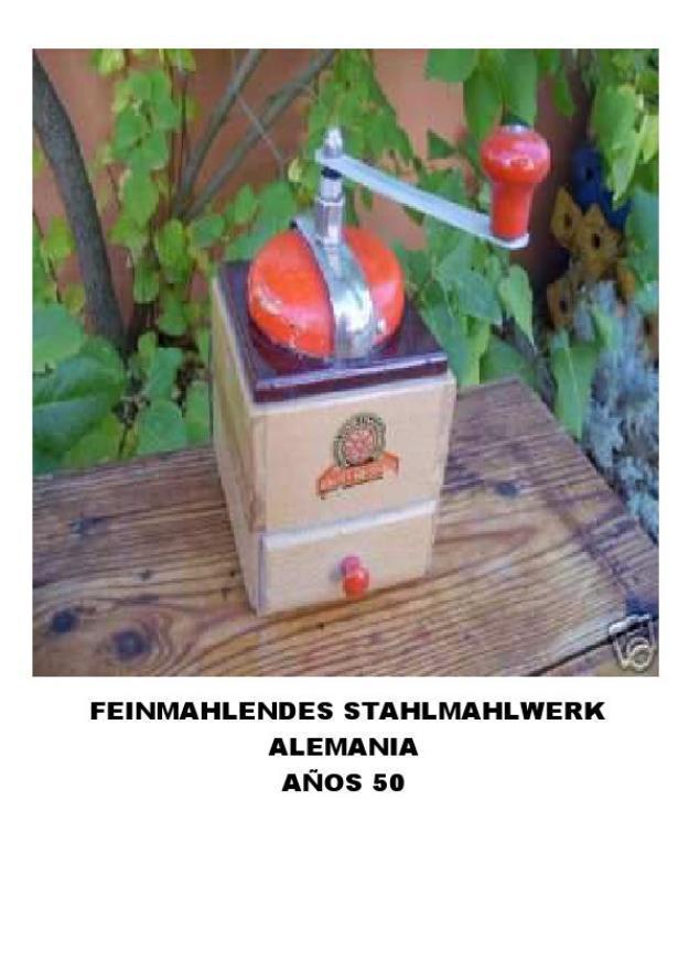 Lote de 2 molinillos antiguos de café alemanes feinmahlendes stahlmahlwerk