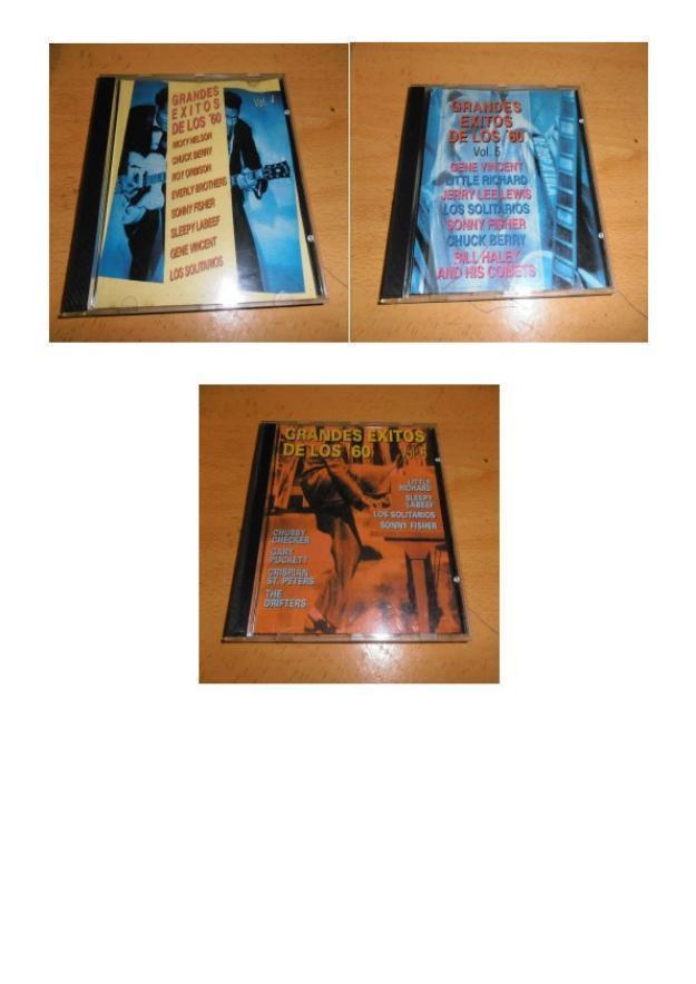 Colección de 10 cds con grandes éxitos de los 60 originales