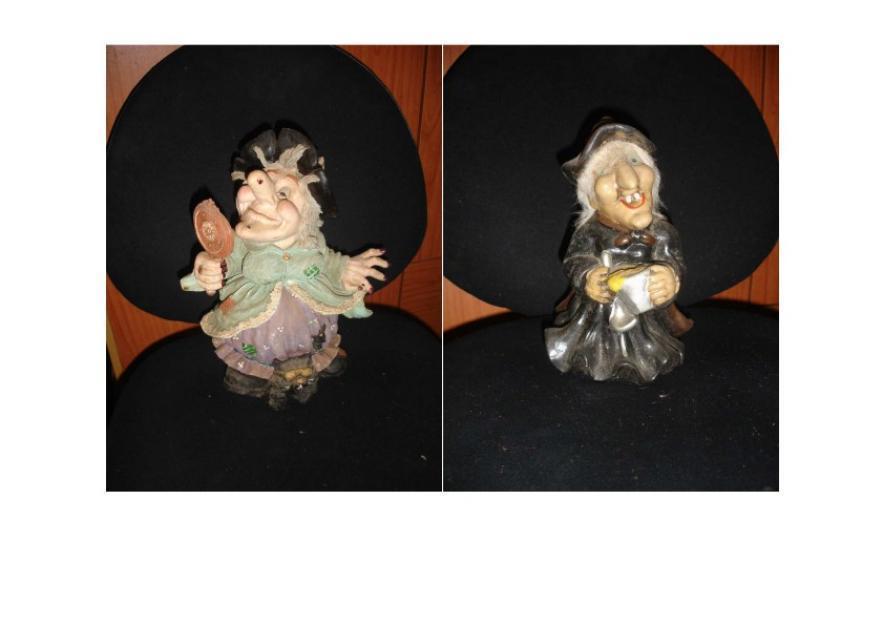 Colección de 6 brujas fabricadas en resina