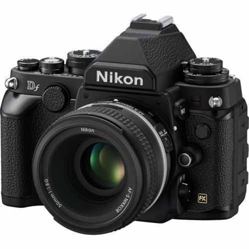 Nikon df black digital camera slr dslr 16.2 mp 50mm f/1.8 nikkor lens kit