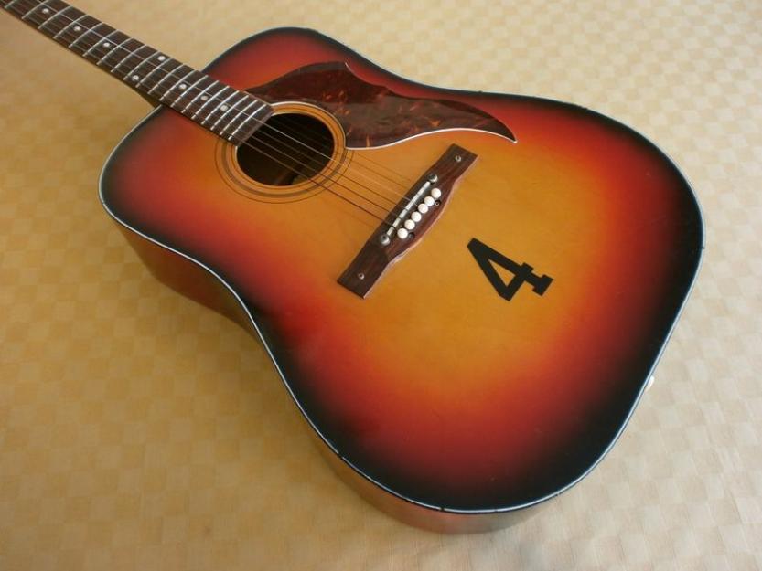 Auténtica Guitarra Acústica Egmond de los años 60