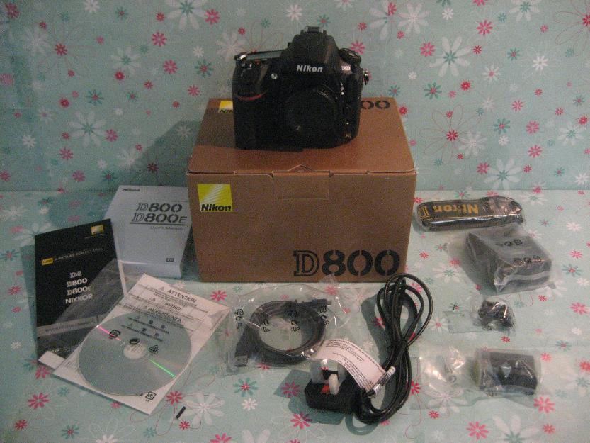 Detalles de Nikon D800 36.3 MP Cámara Digital SLR - Negro (sólo el cuerpo) en caja NUEVO
