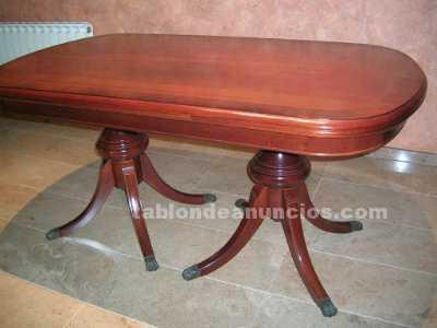 Mesa de comedor - madera cerezo - extensible
