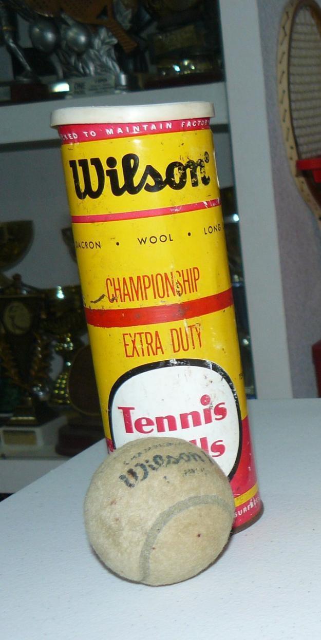 Bote de bolas de tenis wilson de 1975